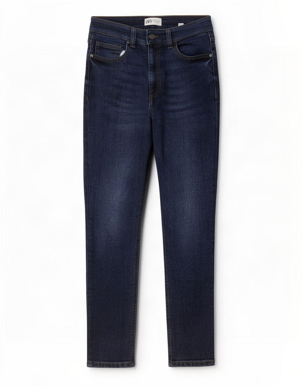 Zara Womens Slim Jeans Medium W28 L27 Blue Cotton