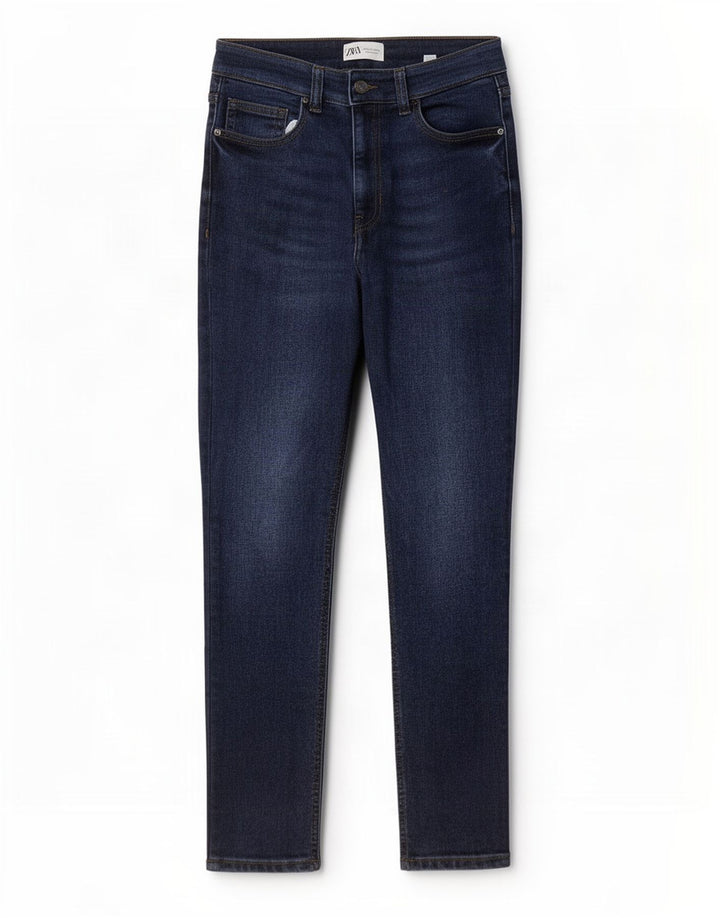 Zara Womens Slim Jeans Medium W28 L27 Blue Cotton