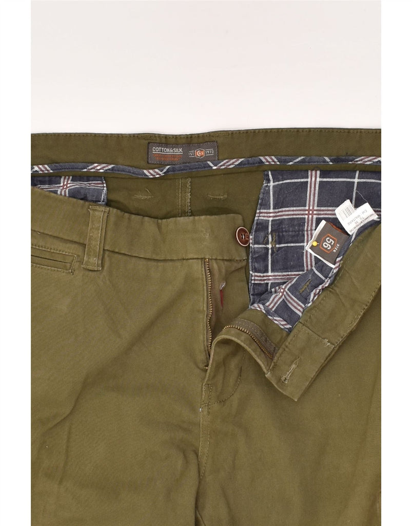 VINTAGE Mens Slim Cargo Trousers IT 56 3XL W40 L28 Khaki Cotton | Vintage Vintage | Thrift | Second-Hand Vintage | Used Clothing | Messina Hembry 