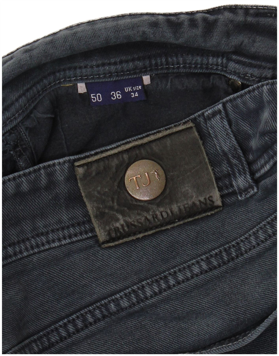 TRUSSARDI Mens Straight Jeans IT 50 Large W34 L28 Blue