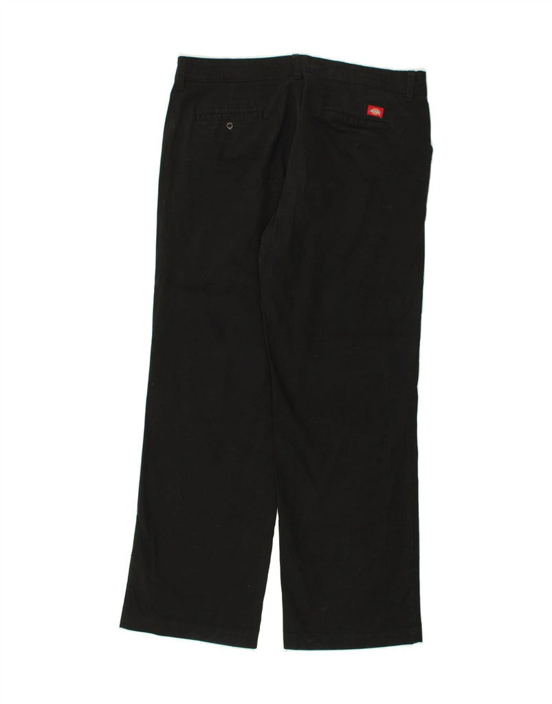 DICKIES Womens Relaxed Fit Casual Trousers US 16 2XL W34 L31  Black Cotton | Vintage Dickies | Thrift | Second-Hand Dickies | Used Clothing | Messina Hembry 