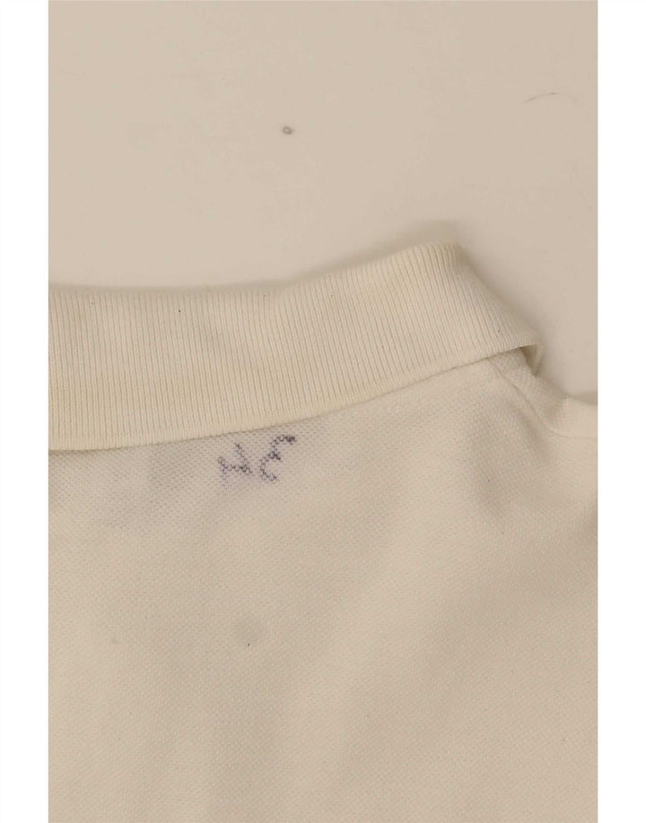 Moschino Mens Polo Shirt Medium White Cotton