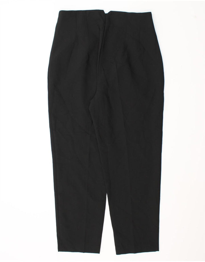 Zara Womens Tapered Chino Trousers Large W30 L26 Black Polyester