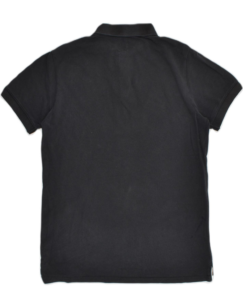 JACK WILLS Mens Polo Shirt Medium Black Cotton | Vintage Jack Wills | Thrift | Second-Hand Jack Wills | Used Clothing | Messina Hembry 