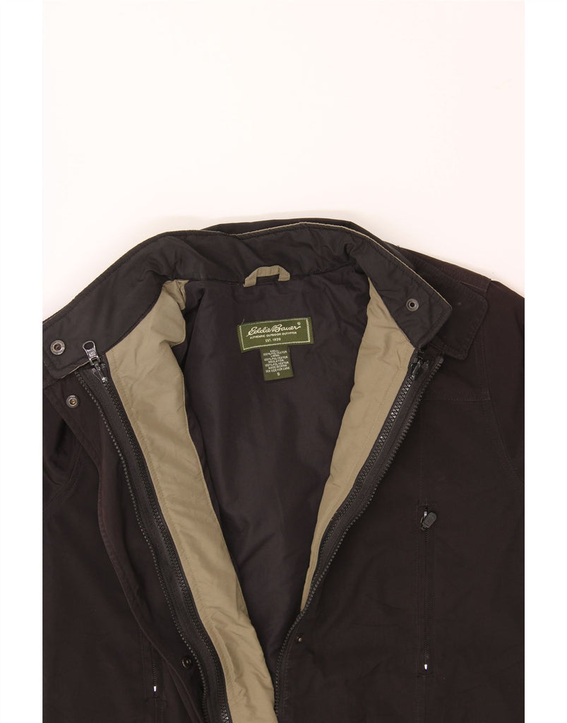 EDDIE BAUER Womens Oversized Windbreaker Coat UK 10 Small Black Polyester Vintage Eddie Bauer and Second-Hand Eddie Bauer from Messina Hembry 