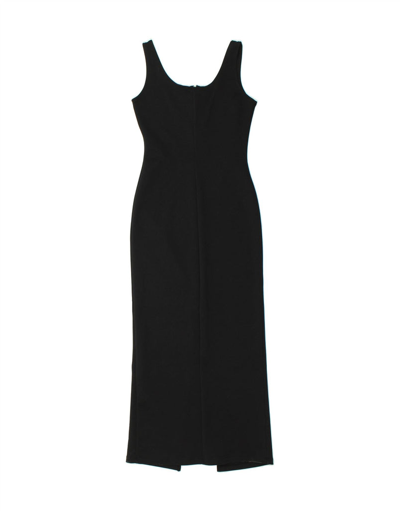 YESSICA Womens Sleeveless Maxi Dress UK 10 Small  Black Polyester Vintage Yessica and Second-Hand Yessica from Messina Hembry 