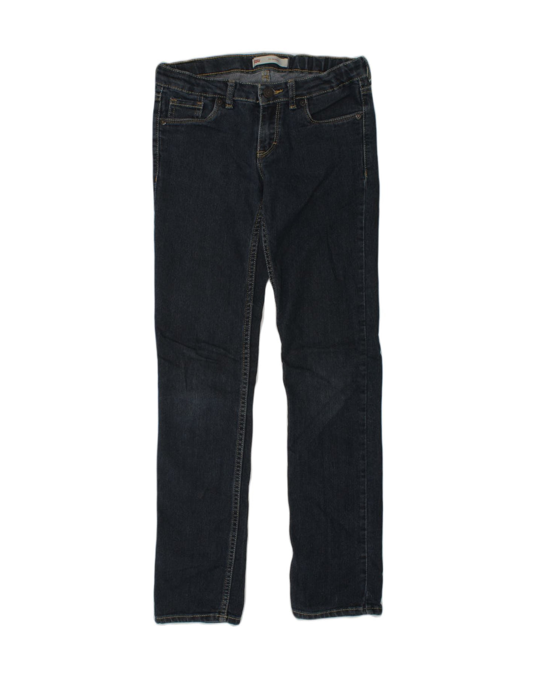 LEVI'S Girls 711 Skinny Jeans 11-12 Years W28 L28  Navy Blue Cotton | Vintage Levi's | Thrift | Second-Hand Levi's | Used Clothing | Messina Hembry 
