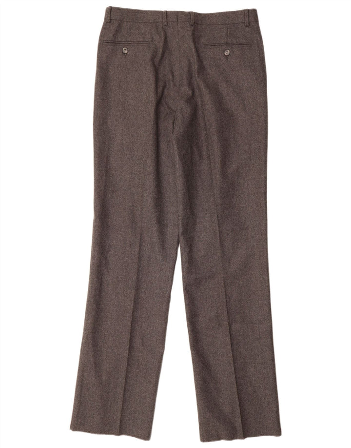 Marzotto Mens Pegged Suit Trousers IT 48 Medium W32 L34 Grey Wool