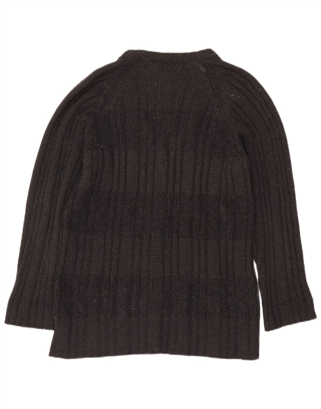 Les Copains Womens Cardigan Sweater UK 14 Medium Grey Wool