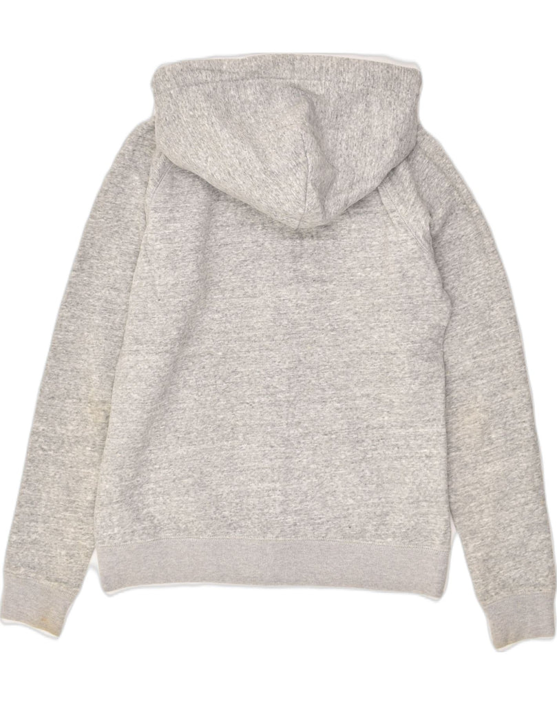 JACK WILLS Womens Zip Hoodie Sweater UK 12 Medium Grey Cotton | Vintage Jack Wills | Thrift | Second-Hand Jack Wills | Used Clothing | Messina Hembry 