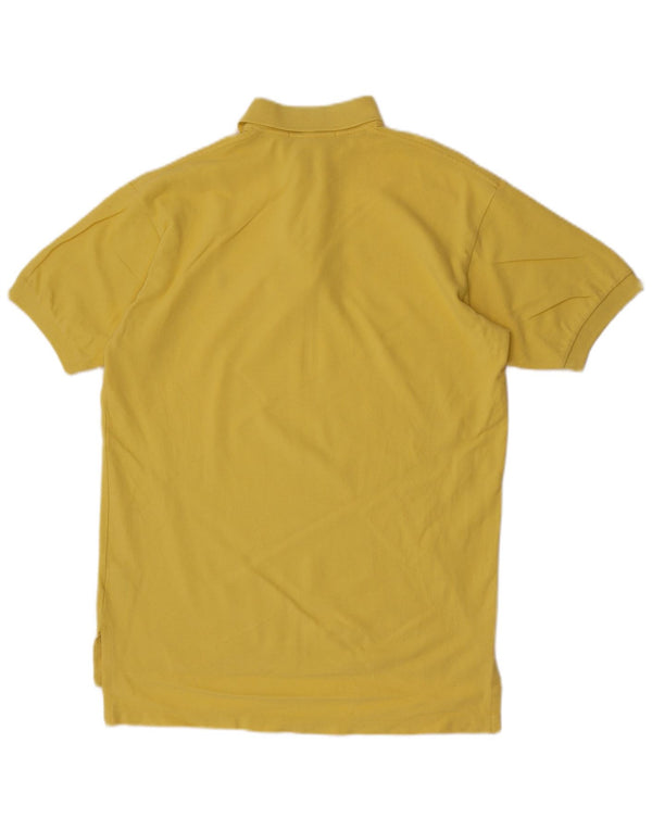 POLO RALPH LAUREN Mens Polo Shirt Medium Yellow Cotton