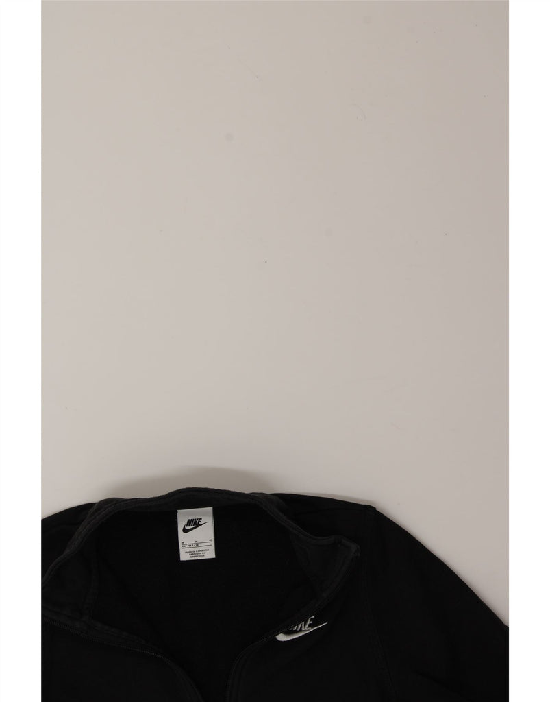 NIKE Boys Zip Neck Sweatshirt Jumper 10-11 Years Medium Black Cotton Vintage Nike and Second-Hand Nike from Messina Hembry 