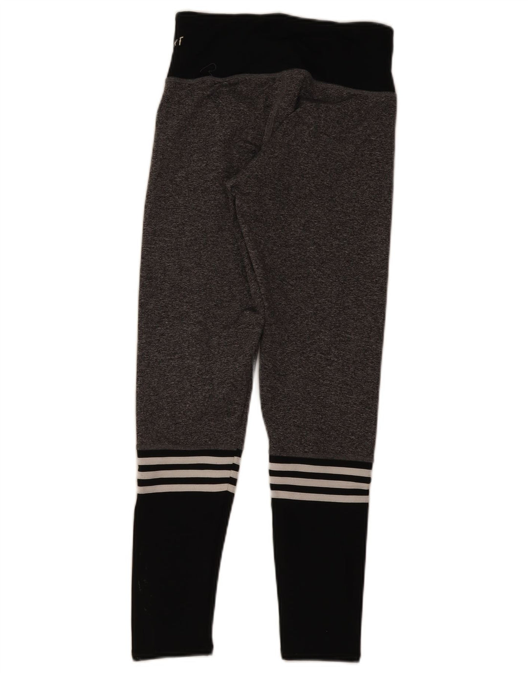 Adidas Girls Graphic Leggings 13-14 Years Medium Grey Colourblock
