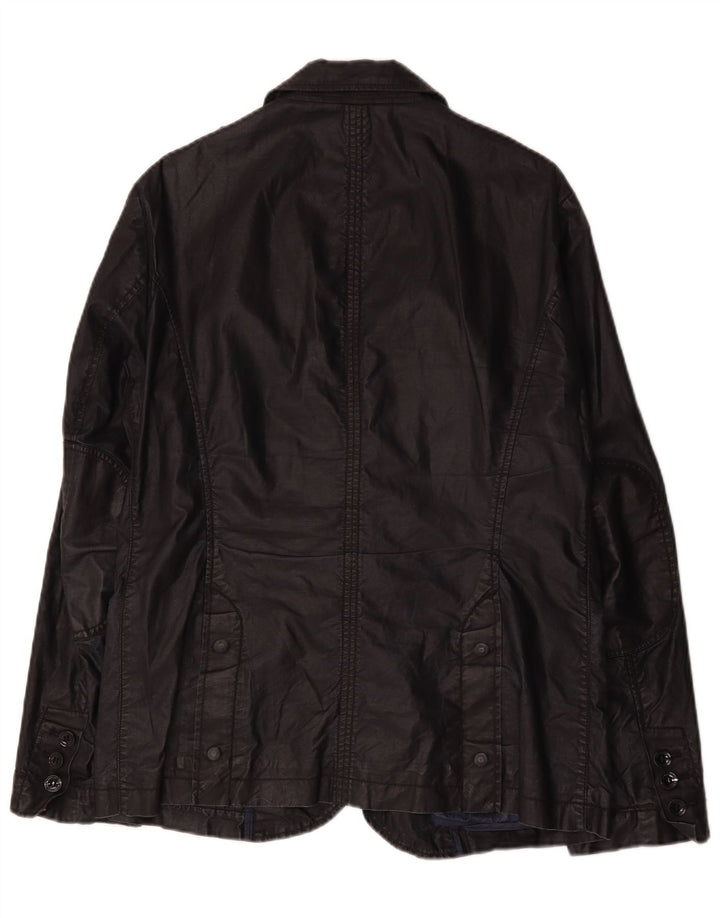 Dekker Mens Utility Jacket UK 38 Medium Navy Blue
