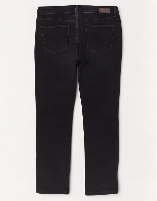 Levi's Womens Demi Curve Mid Rise Straight Jeans US 14 XL W32 L28 Black
