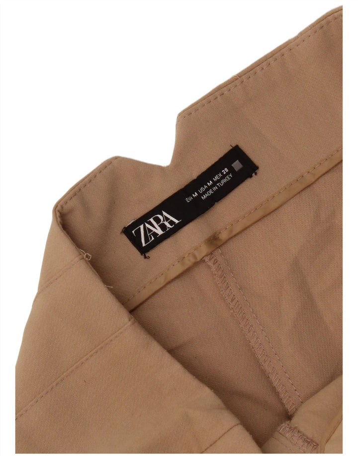 Zara Womens Tapered Suit Trousers Medium W28 L26 Beige