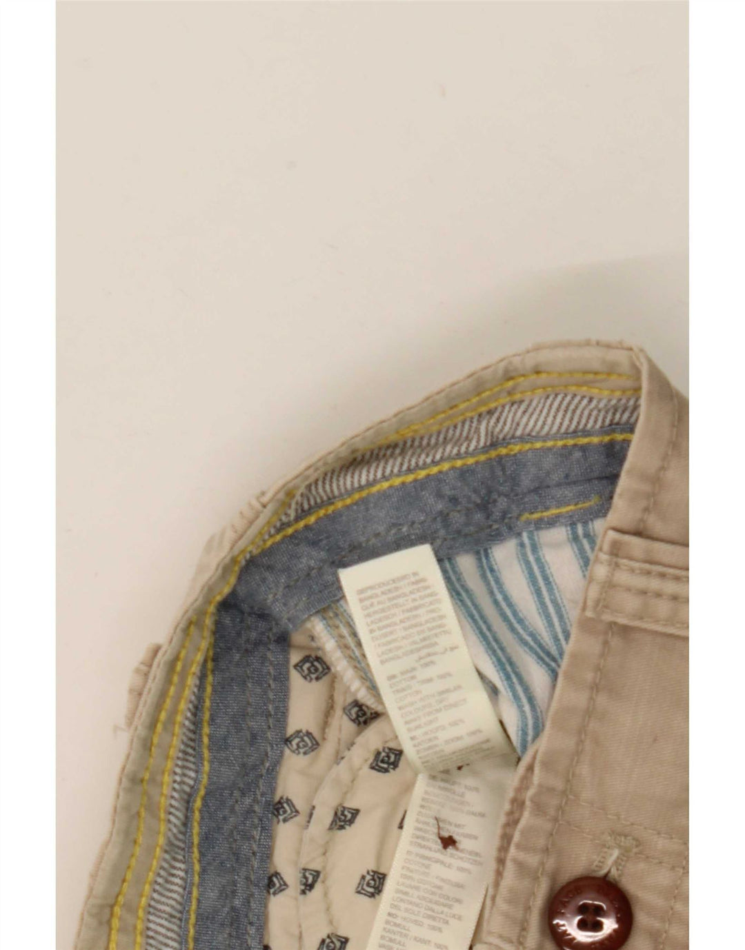 Fat Face Mens Cargo Shorts W32 Medium Beige Cotton