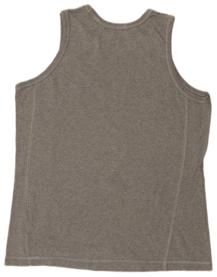 Nike Mens Vest Top UK 42/44 Large Grey Cotton