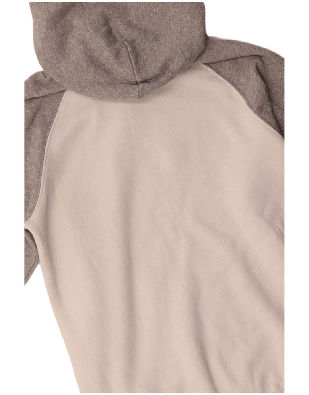 CHAMPION Mens Graphic Hoodie Jumper XS Grey Colourblock Cotton