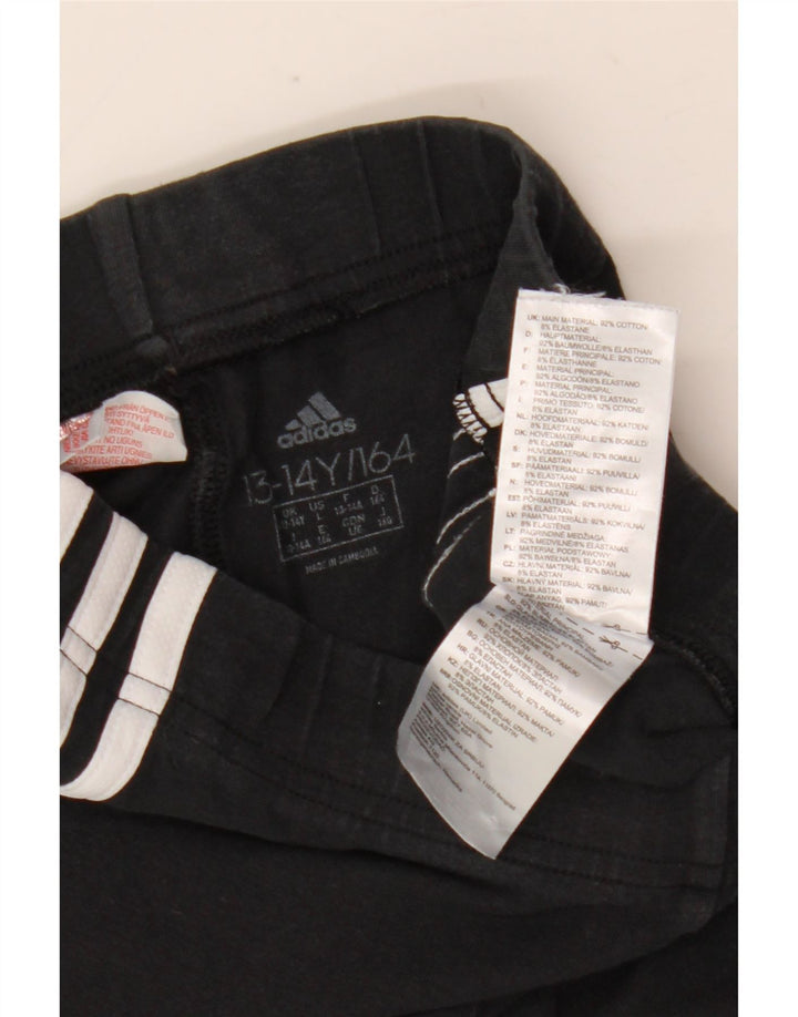 Adidas Girls Leggings 13-14 Years  Black Cotton