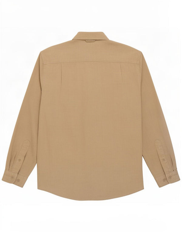 Bromfield Mens Corduroy Shirt XL Beige Cotton
