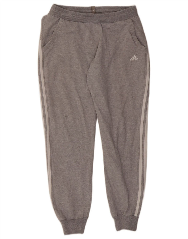 Adidas Womens Tracksuit Trousers Joggers Medium Grey Cotton