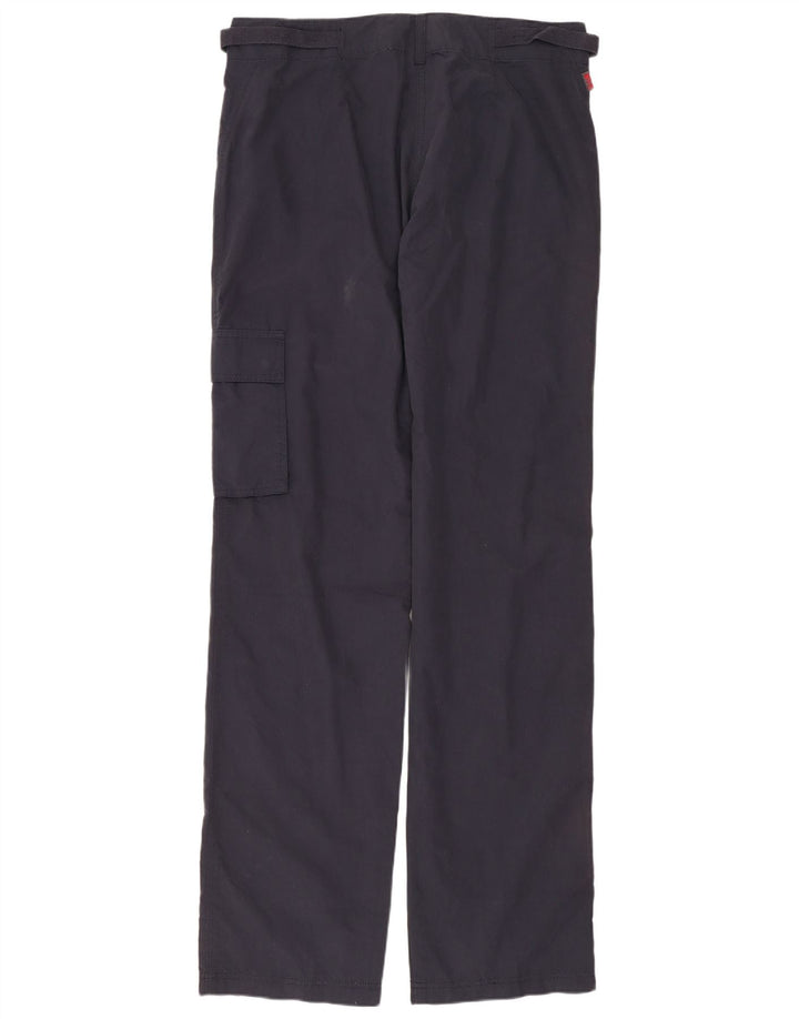 Slam Womens Straight Cargo Trousers IT 44 Medium W32 L35 Navy Blue Cotton