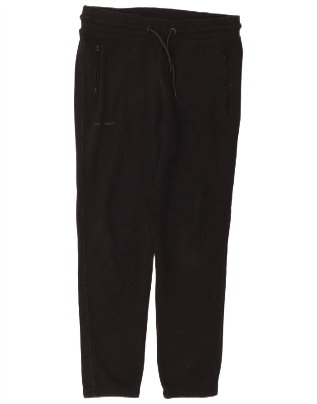 SUPERDRY Mens Tracksuit Trousers Joggers Large  Black Cotton