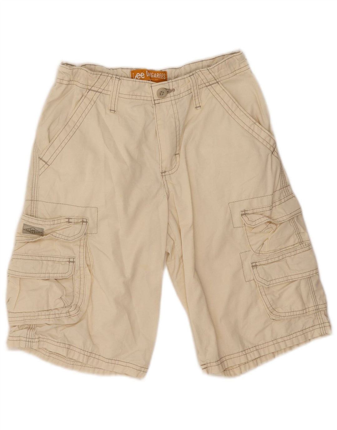Lee Boys Cargo Shorts 11-12 Years W24 Beige Cotton