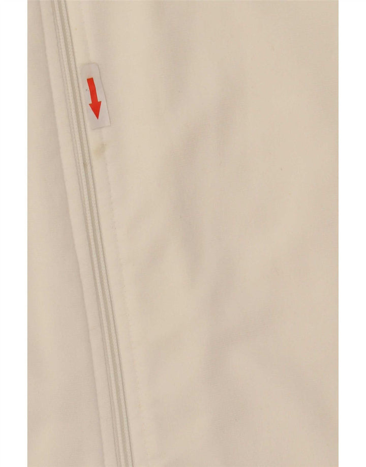Reebok Mens Tracksuit Top Jacket Large White Colourblock Polyester