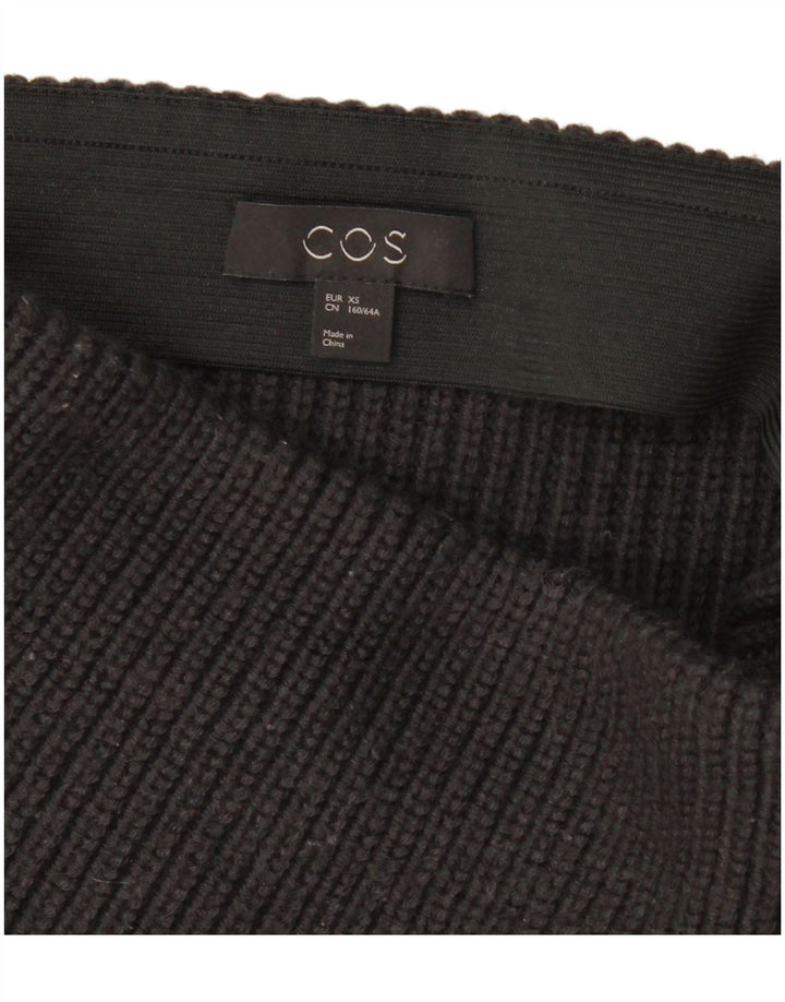 Cos Womens Knit Skirt XS W25 Black