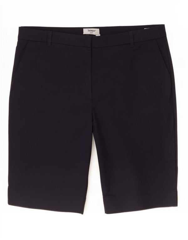 Marks & Spencer Womens Chino Shorts UK 14 Large W34 Navy Blue Cotton