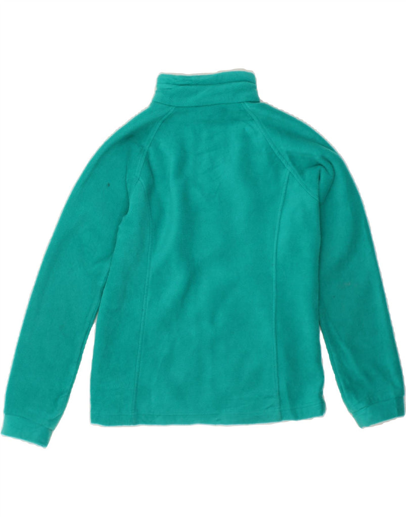 COLUMBIA Girls Fleece Jacket 14-15 Years Large Turquoise Polyester Vintage Columbia and Second-Hand Columbia from Messina Hembry 