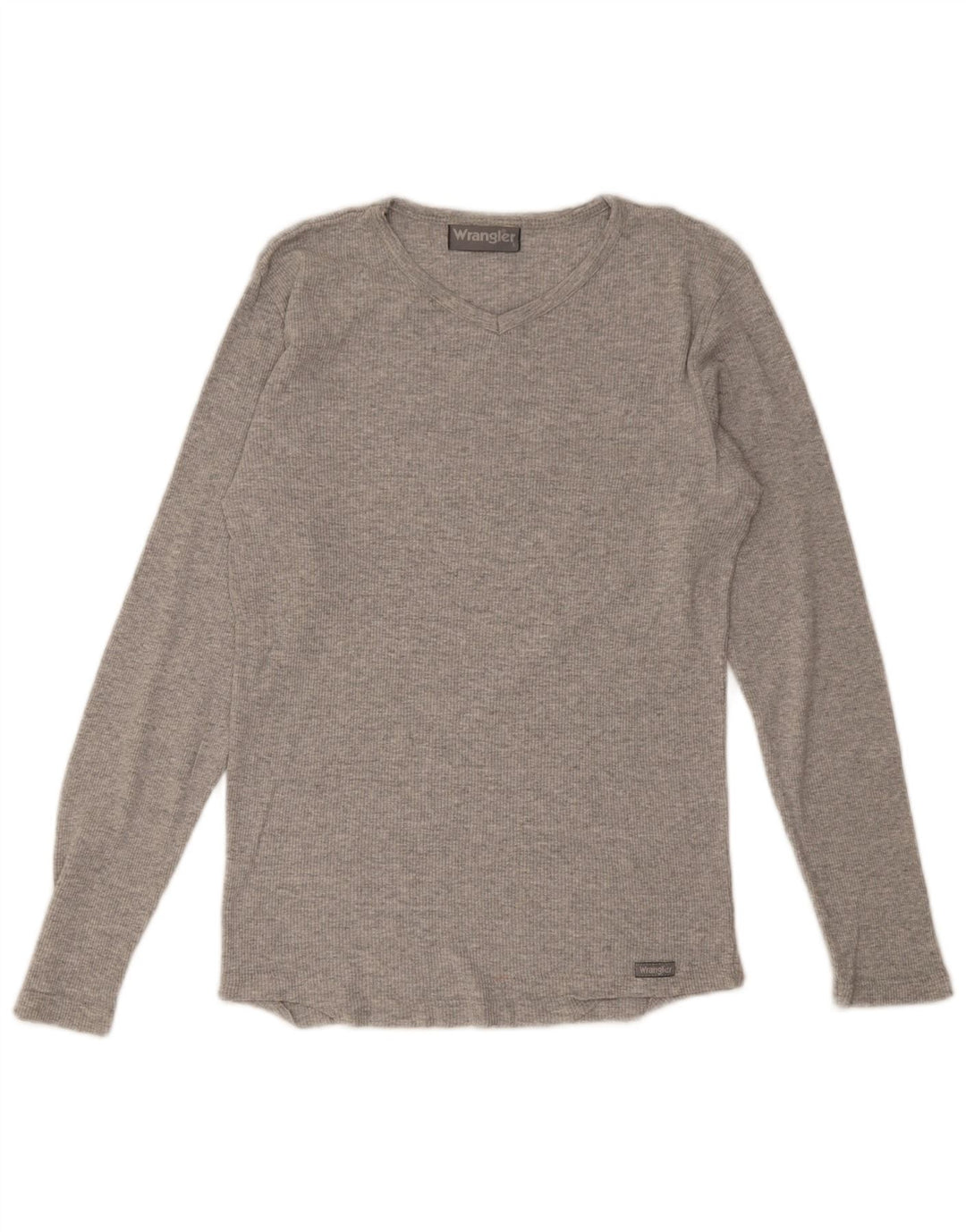 Wrangler Womens Top Long Sleeve UK 14 Large Grey