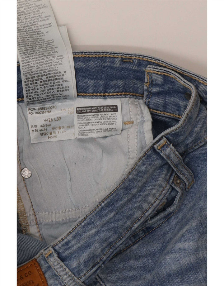Levi's Womens 715 Bootcut Jeans W26 L32 Blue Cotton