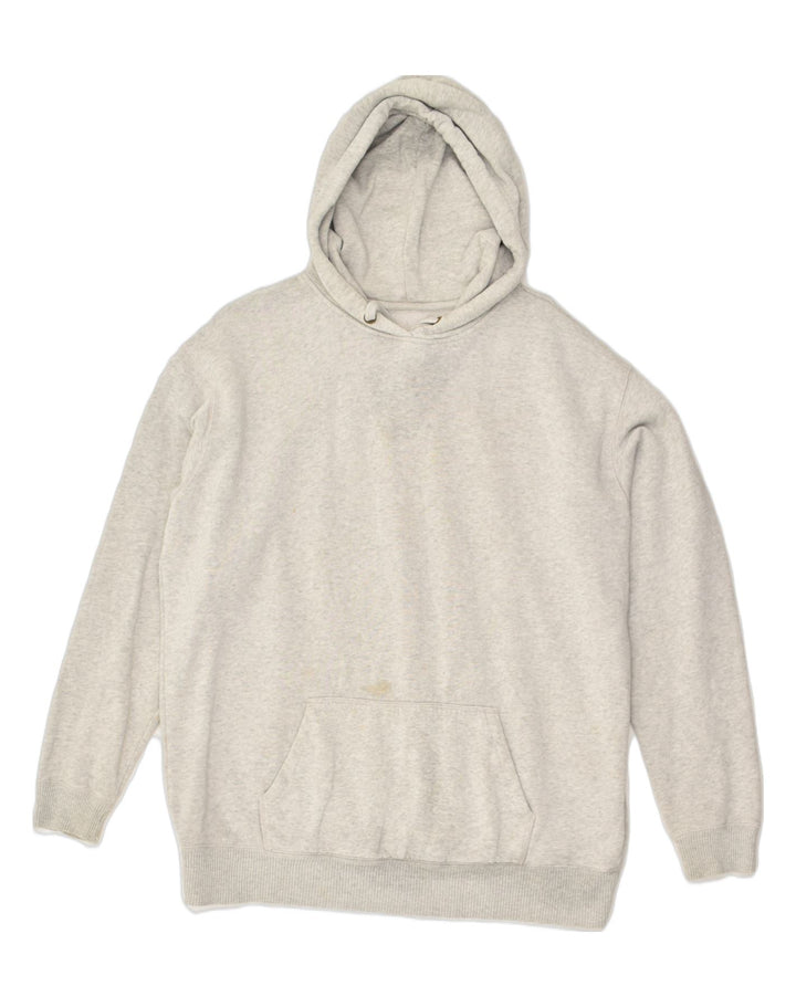 JACK WILLS Womens Oversized Graphic Hoodie Jumper UK 10 Small Grey Cotton | Vintage Jack Wills | Thrift | Second-Hand Jack Wills | Used Clothing | Messina Hembry 
