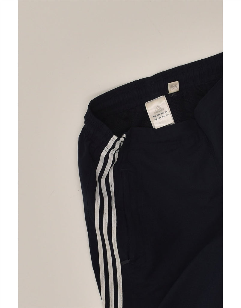 ADIDAS Womens Tracksuit Trousers Joggers UK 8 Small Navy Blue Polyester | Vintage Adidas | Thrift | Second-Hand Adidas | Used Clothing | Messina Hembry 