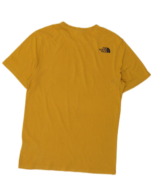 The North Face Mens Graphic T-Shirt Top Small Yellow Cotton