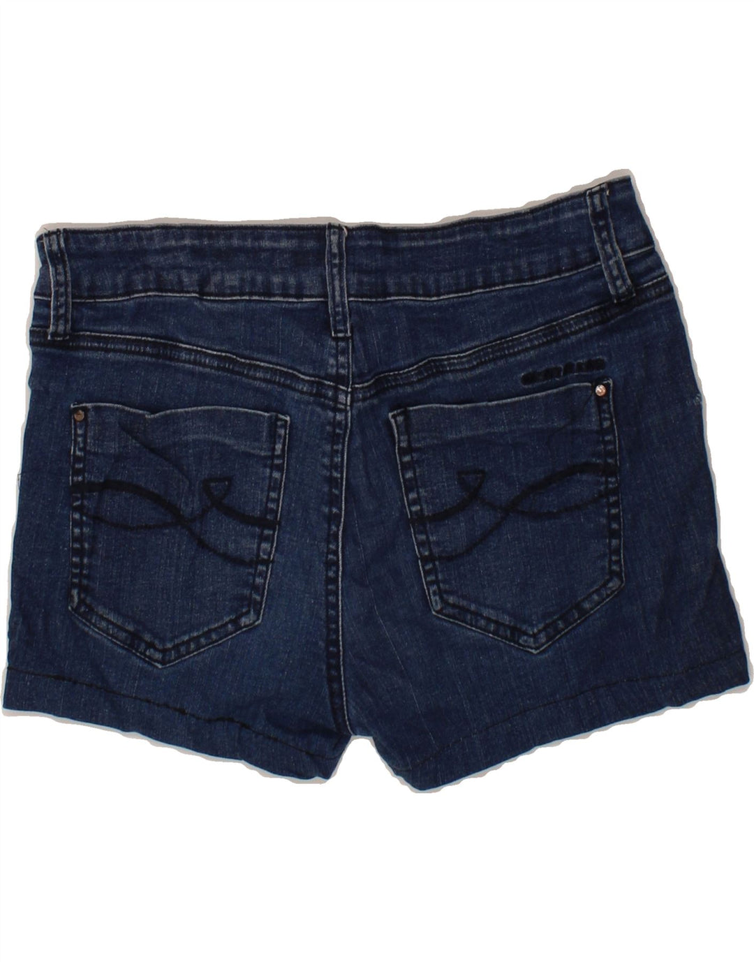 DKNY Womens Denim Shorts US 6 Medium W28  Navy Blue Cotton Vintage Dkny and Second-Hand Dkny from Messina Hembry 