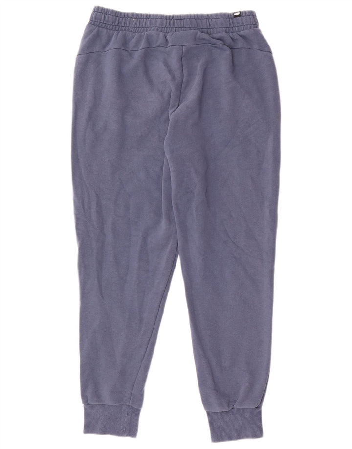 Puma Mens Graphic Tracksuit Trousers Joggers Large  Blue Cotton