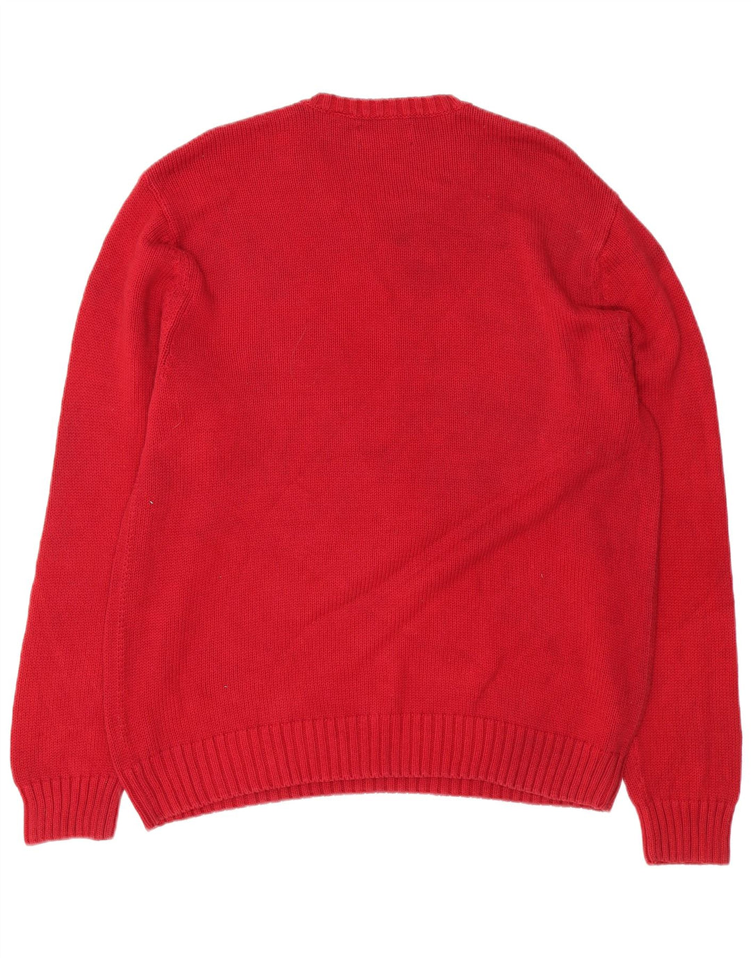 CHAPS Mens Crew Neck Jumper Sweater XL Red Cotton