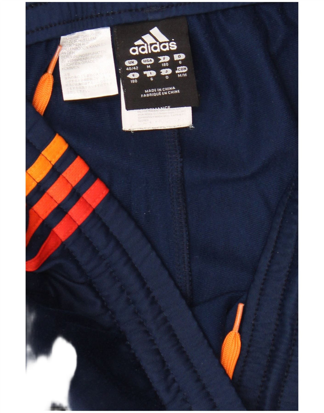 Adidas Mens Tracksuit Trousers UK 40/42 Medium Navy Blue Polyester