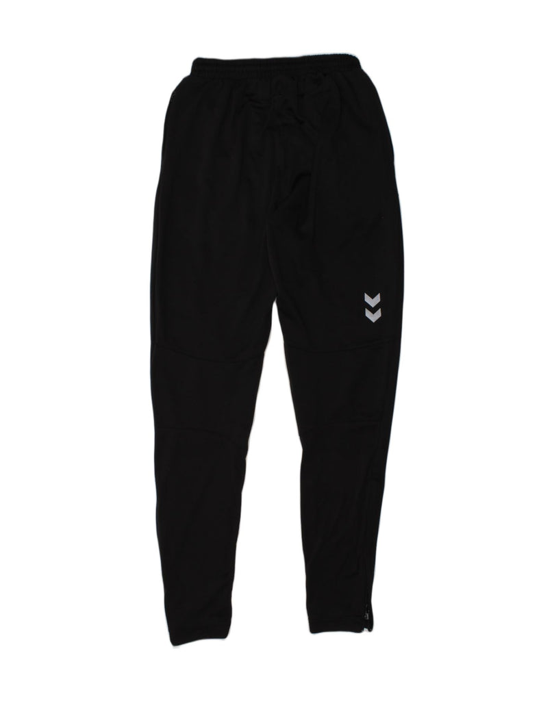 HUMMEL Boys Tracksuit Trousers 15-16 Years Black Polyester | Vintage Hummel | Thrift | Second-Hand Hummel | Used Clothing | Messina Hembry 