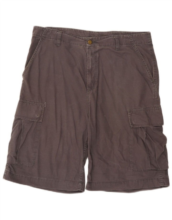 Carhartt Mens Cargo Shorts W33 Medium Grey Cotton