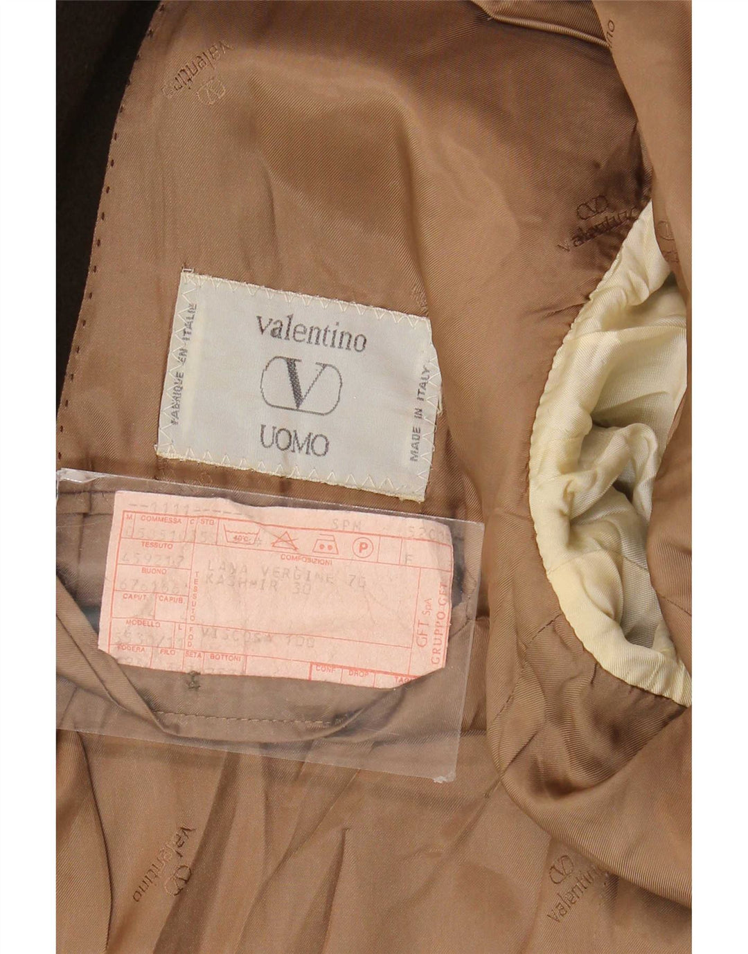 Valentino Mens 2 Button Blazer Jacket UK 38 Medium Khaki Virgin Wool