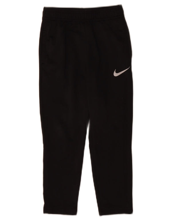 Nike Boys Tracksuit Trousers 4-5 Years Small Black Polyester