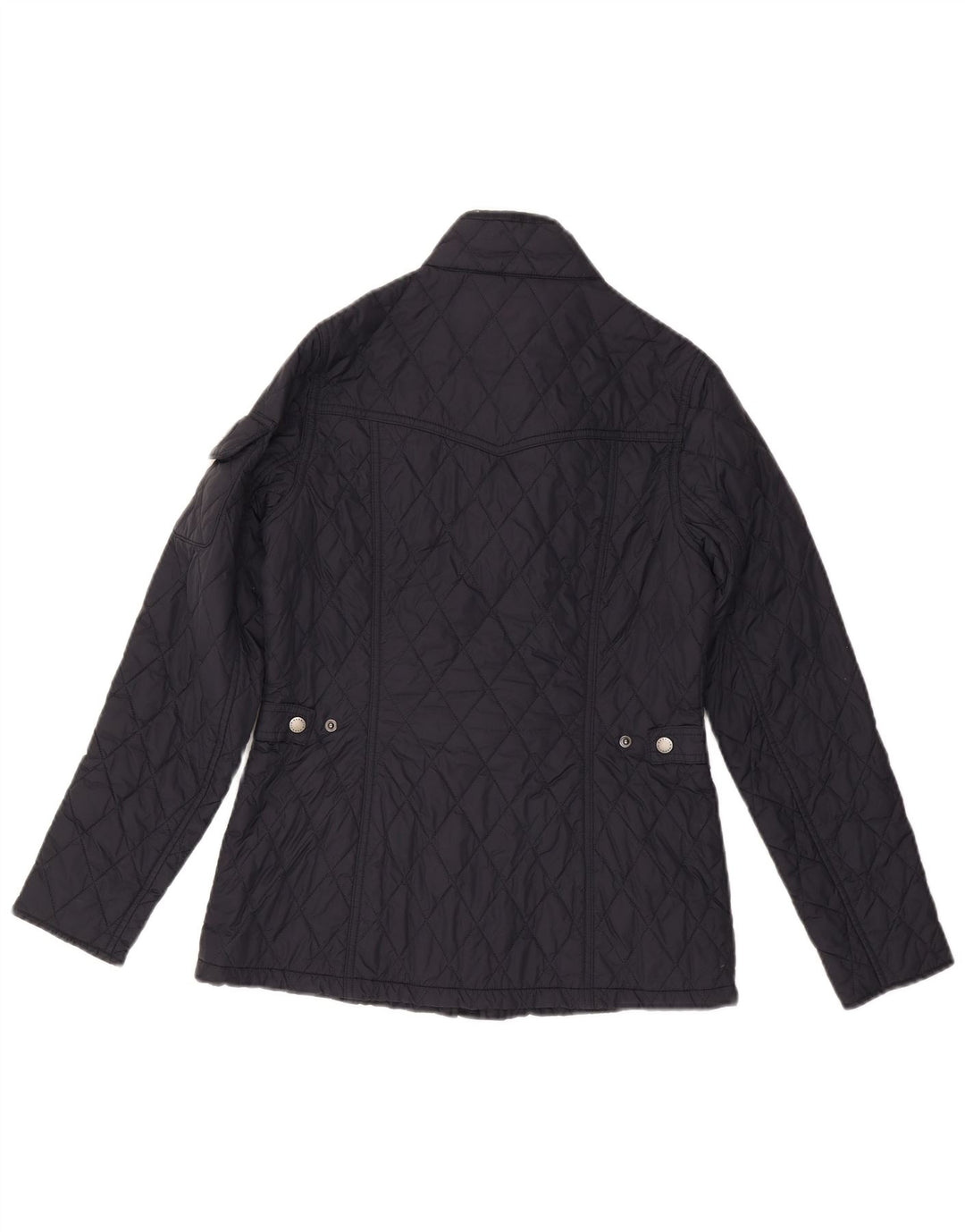 BARBOUR Womens Quilted Jacket UK 10 Small  Navy Blue Polyamide