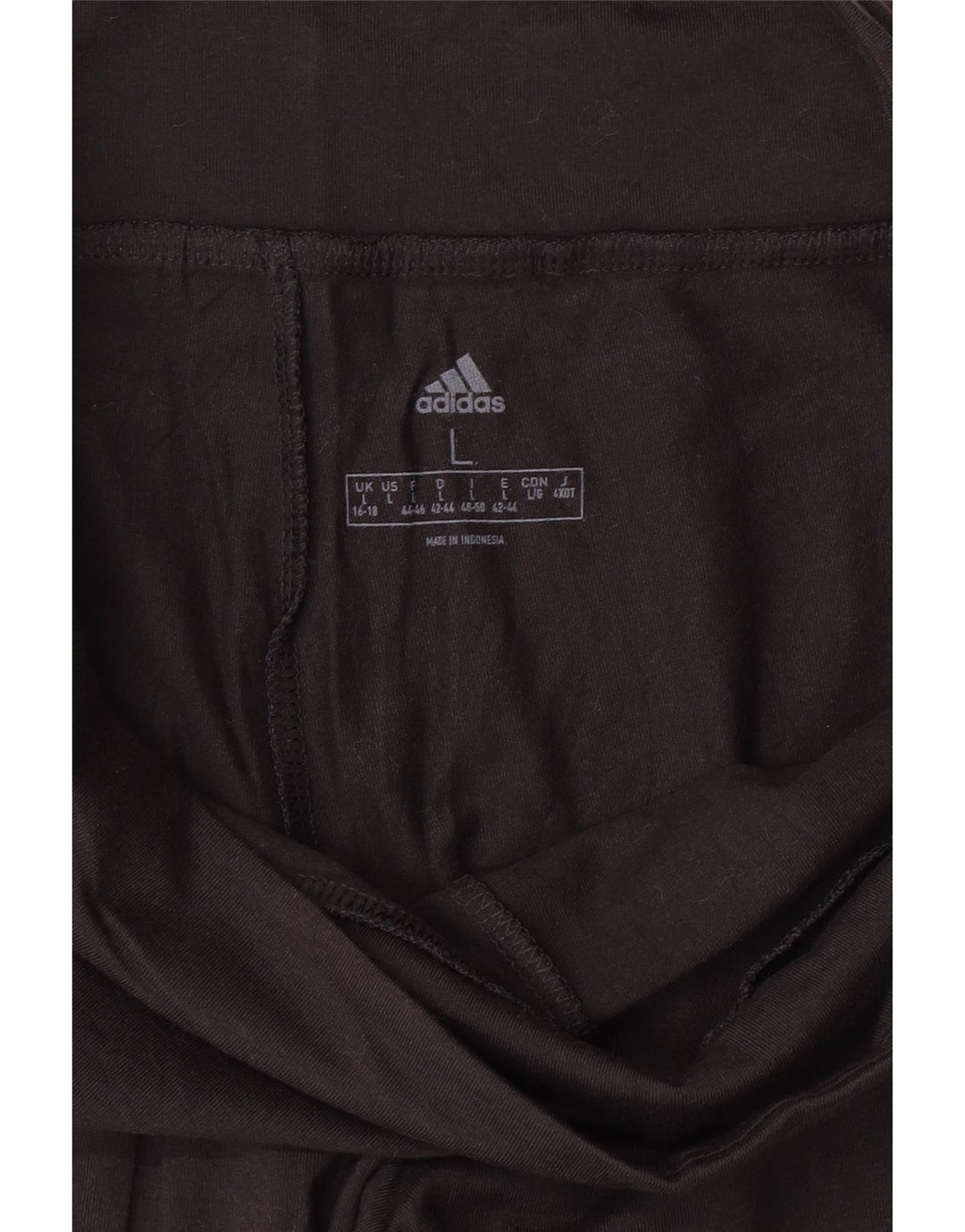 ADIDAS Womens Graphic Leggings UK 16/18 Large Black