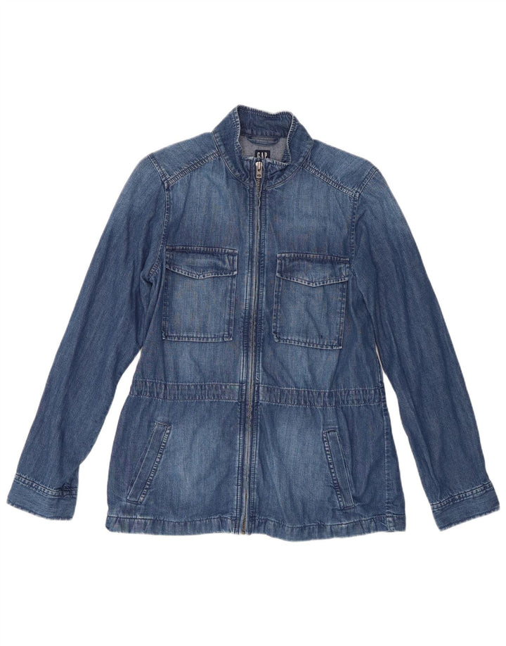 Gap Womens Denim Shirt UK 10 Small Blue Cotton