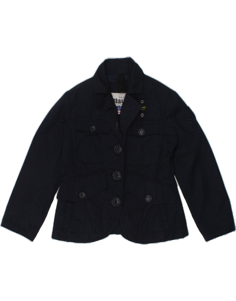 BLAUER Baby Boys Utility Jacket 18-24 Months Navy Blue Polyester | Vintage Blauer | Thrift | Second-Hand Blauer | Used Clothing | Messina Hembry 